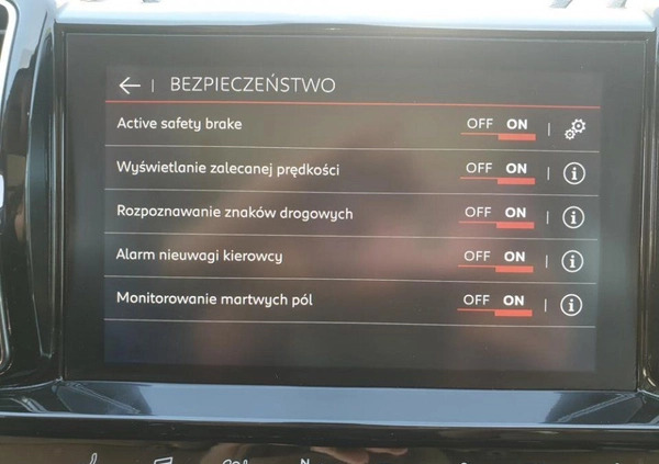 Citroen C5 Aircross cena 99900 przebieg: 90375, rok produkcji 2019 z Warszawa małe 436